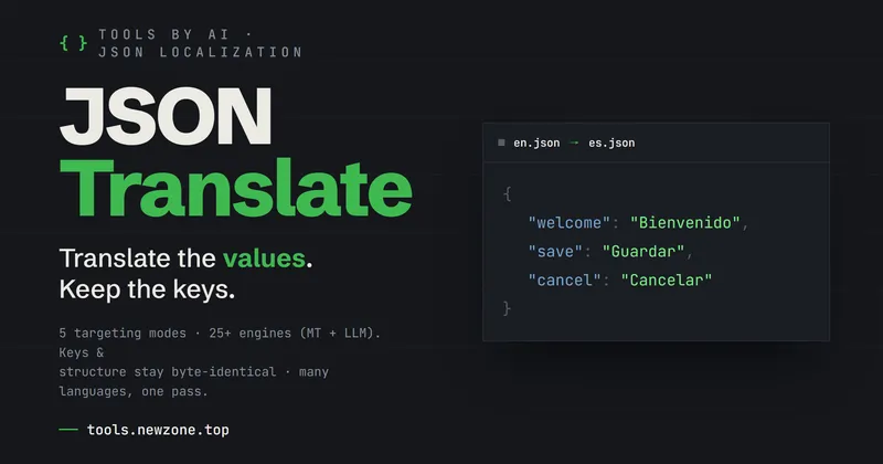 JSON Translate 预览图
