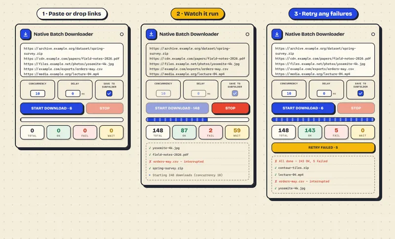 Native Batch Downloader 预览图